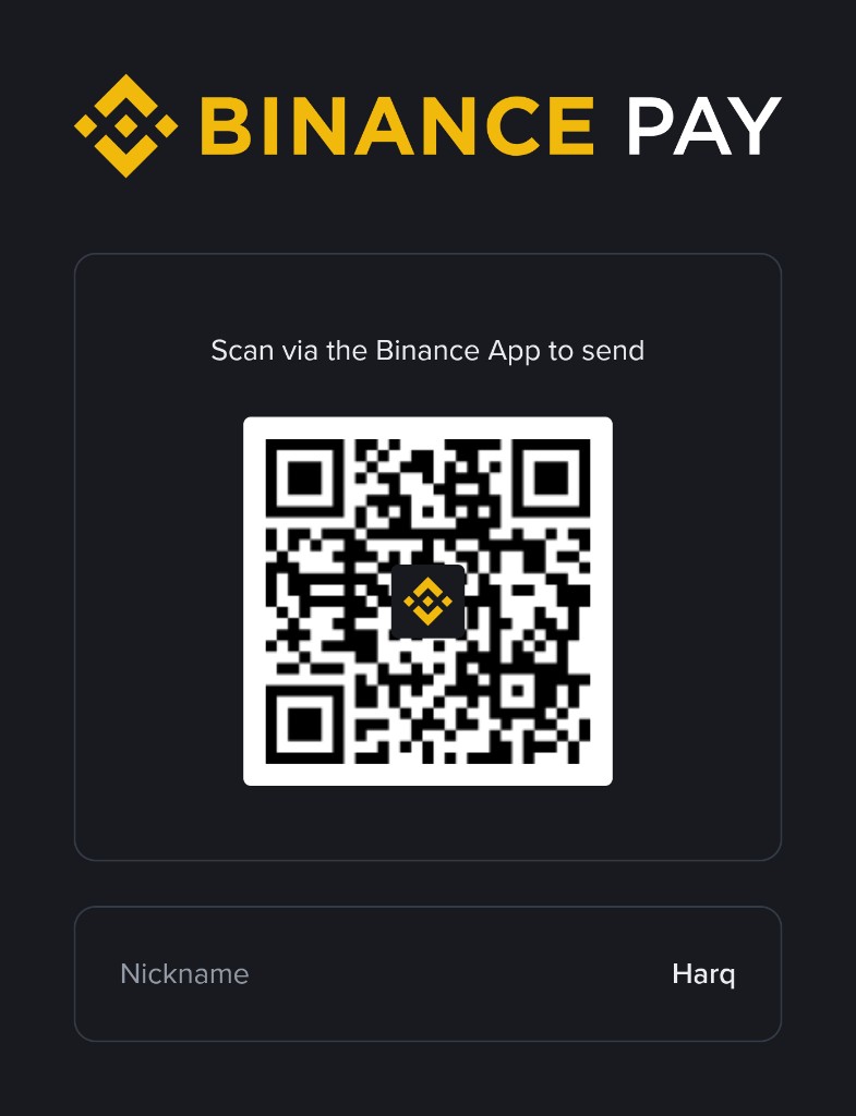 Binance Pay QR կոդ՝ Harq